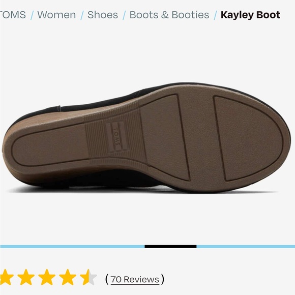 NWT Tom’s wedge boots - Picture 4 of 4